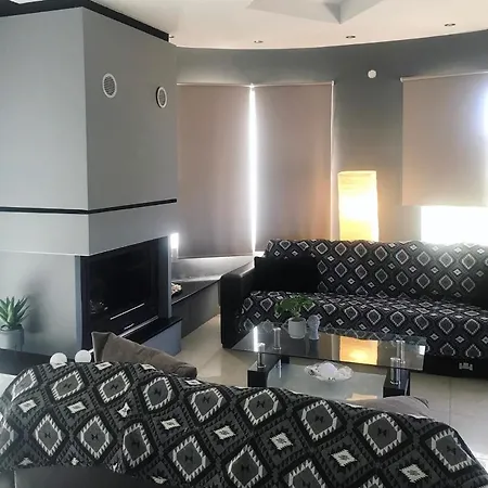 Modern Hilltop Family House W Amazing View * Afantou